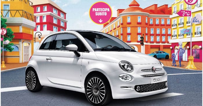 Vinci Fiat 500 con Barbie