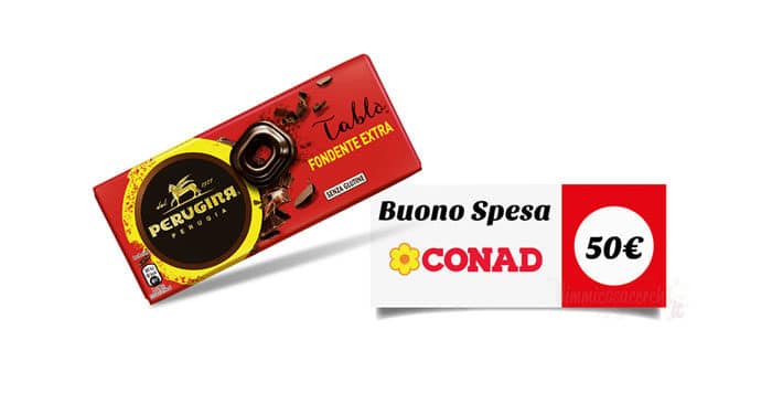 Vinci buoni spesa Conad con Tablò Perugina