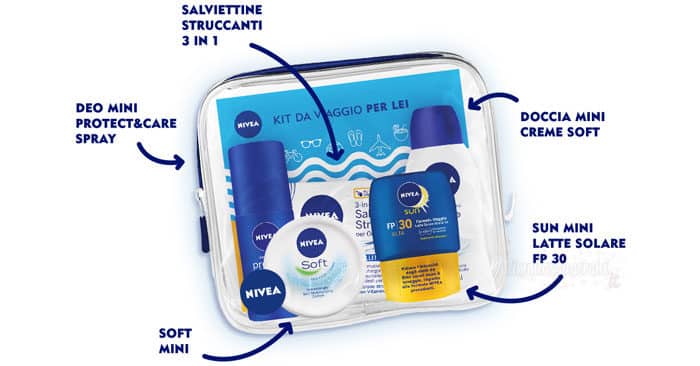 Vinci gratis 30 Travel Kit NIVEA