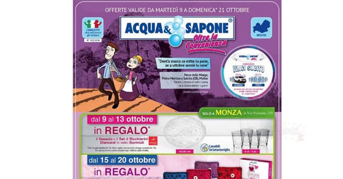 Volantino Acqua&Sapone Oltre la Convenienza (fino al 21 ottobre)