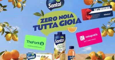 Concorso Santàl Zero Noia Tutta Gioia instant win voucher 100 euro TheFork TicketOne Volagratis