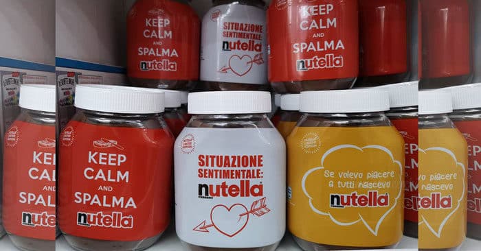 vasetti Nutella Limited Edition