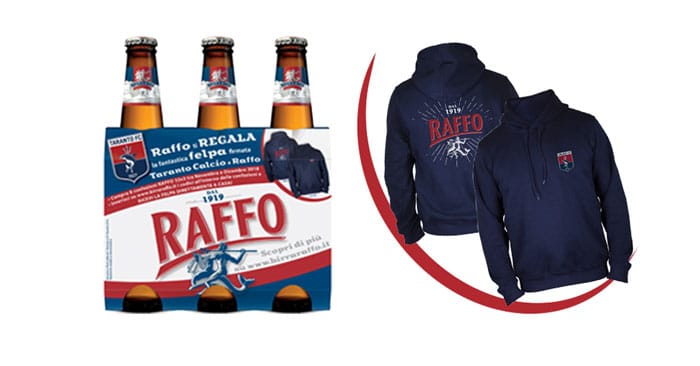 Birra Raffo felpa Taranto Calcio