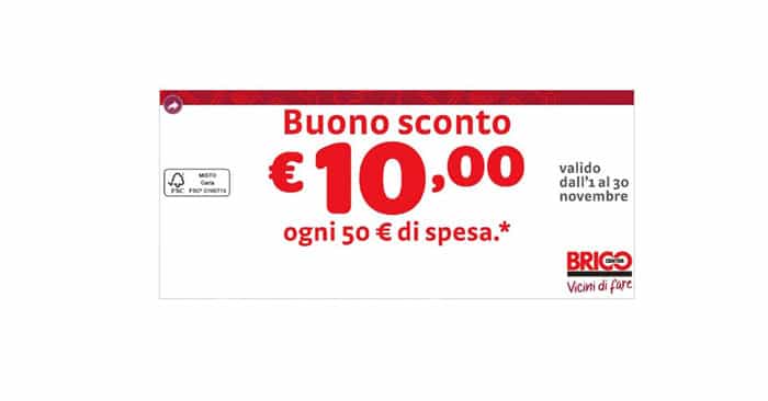 Buono sconto Bricocenter