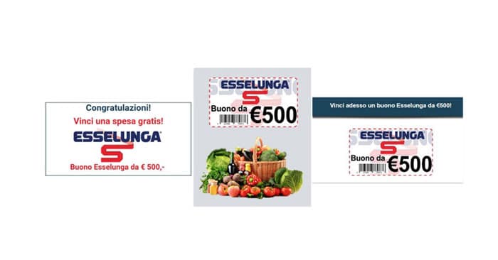 Esselunga: buoni sconto falsi