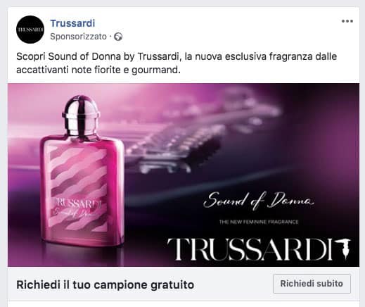 come richiedere sound of donna trussardi