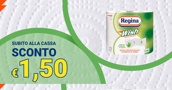 Buono sconto Regina Wish