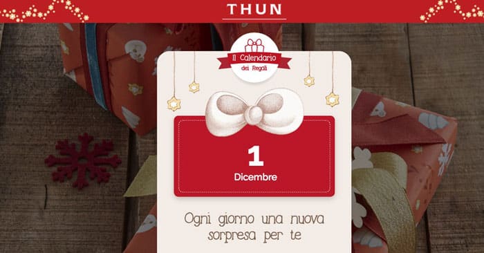Calendario dei regali Thun
