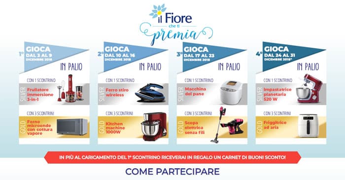 Concorso Il Fiore che ti premia – Più Giochi, Più puoi vincere