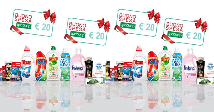 Vinci buoni spesa Ipersoap con Henkel