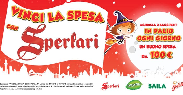 vinci la spesa con Sperlari - Befana 2019