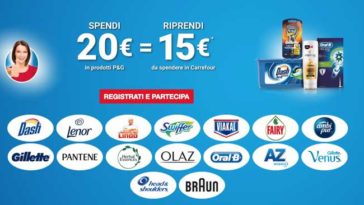 Acquista P&G e ricevi un buono spesa