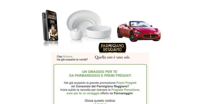 Codici omaggio Premi Pregiati