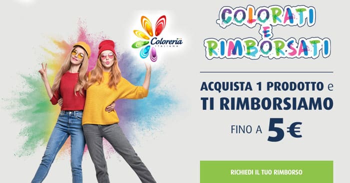 Coloreria Italiana: "Colorati e rimborsati"