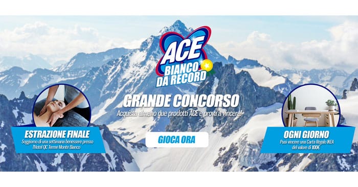 Concorso Ace "Bianco da record"