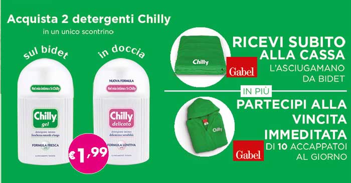 Concorso Chilly sotto la doccia