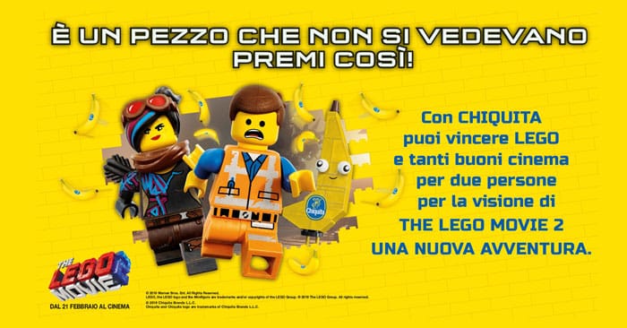 Concorso Chiquita: vinci Lego Bric e buoni cinema