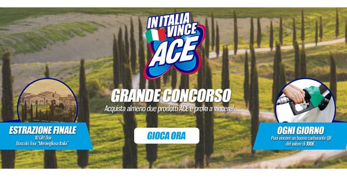 Concorso "In Italia vince Ace"