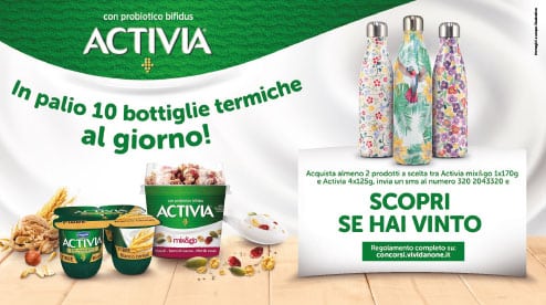 Concorso "Vinci Chilly’s bottle con Activia"