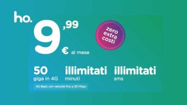 Ho Mobile offerta a 9,99 euro