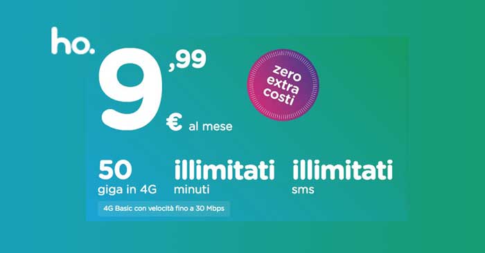 Ho Mobile offerta a 9,99 euro