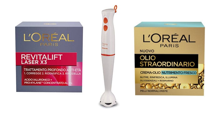 L'Oreal regala frullatore ad immersione