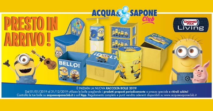 Raccolta bolle 2019 Acqua&Sapone Raccolta bolle 2019 Acqua&Sapone