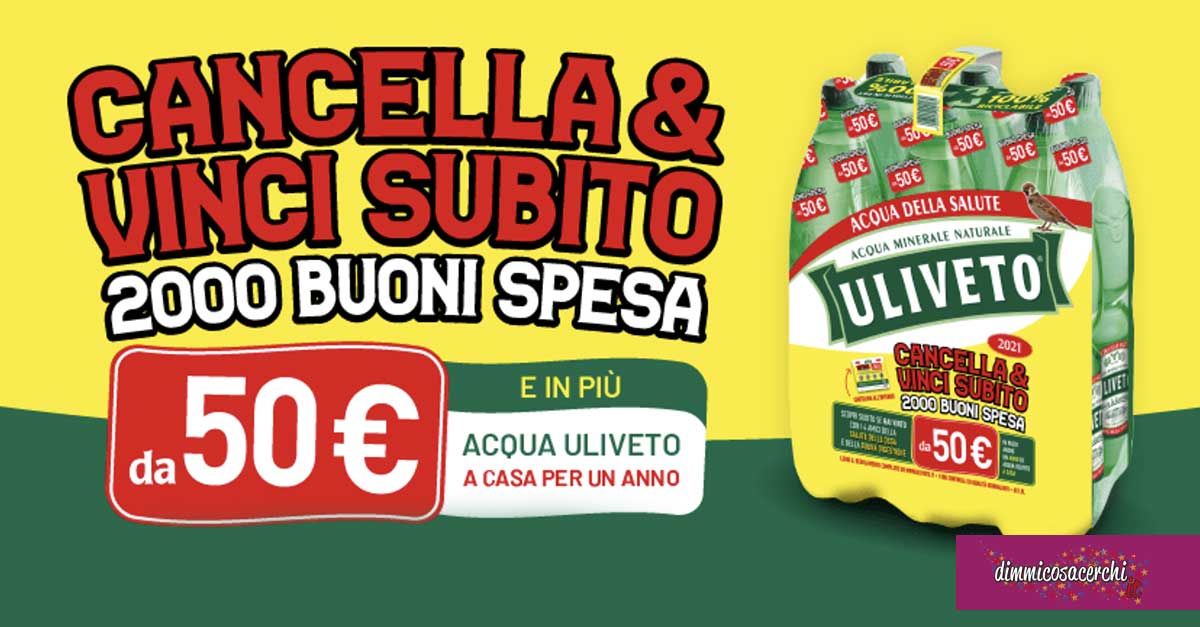 Concorso Uliveto "Cancella e Vinci" 2019 Concorso Uliveto "Cancella e Vinci"