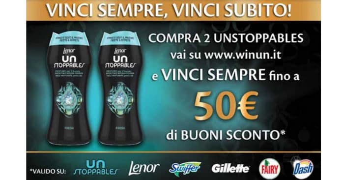 Concorso UnStoppables vinci sempre