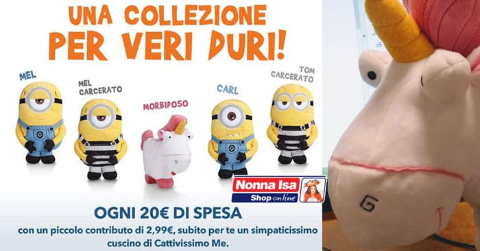 Cuscini peluche Minions Nonna Isa