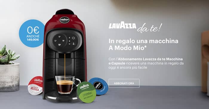 Come avere Lavazza A Modo mio Gratis - DimmiCosaCerchi