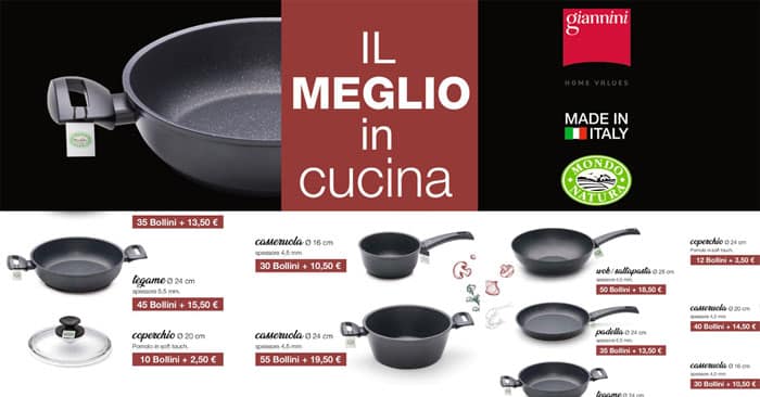 Maxi Supermercati: pentole Nerida Giannini