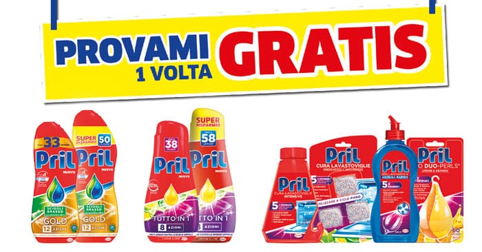 Pril: provami 1 volta gratis