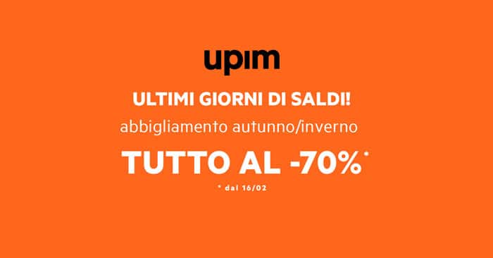 Sconti Upim "Fuori tutto"