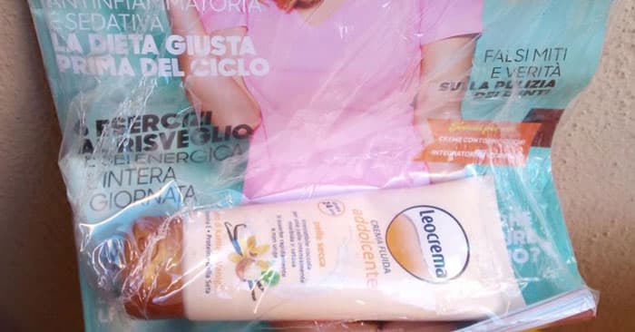 Starbene con crema corpo Leocrema in edicola