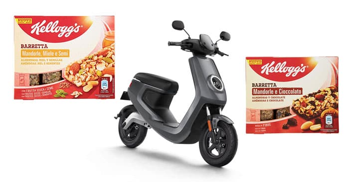 Vinci scooter elettrico Kellogg's