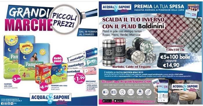 Volantino Acqua&Sapone "Grandi Marche"
