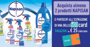 Concorso Vinci card Tigotà 2019 con Napisan