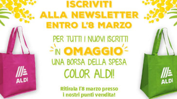 Aldi: borsa shopper omaggio