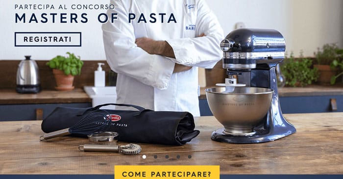 Concorso Barilla "Masters of pasta"
