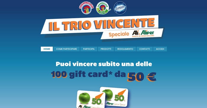 Concorso "Il trio vincente – speciale Alì"