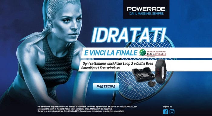 Concorso Powerade: "idratati e vinci la finale"