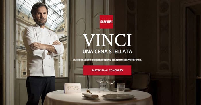 Concorso Scavolini “Vinci una cena stellata”