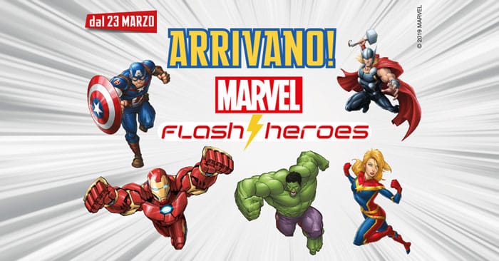 Eurospin: collezione Marvel flash Heroes