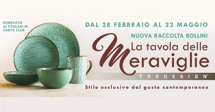 Famila: raccolta punti "La tavola delle meraviglie"