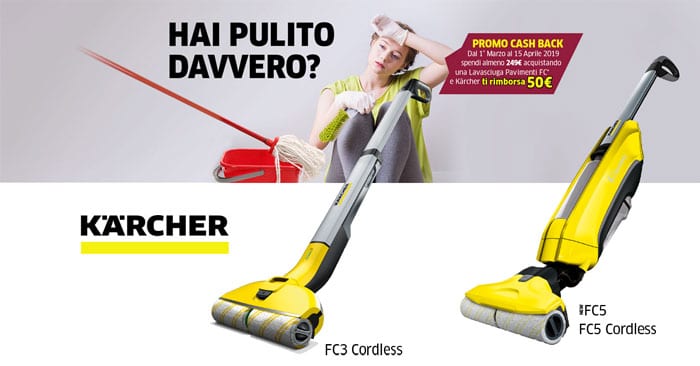 Kärcher: rimborso spesa "Pulisci davvero"