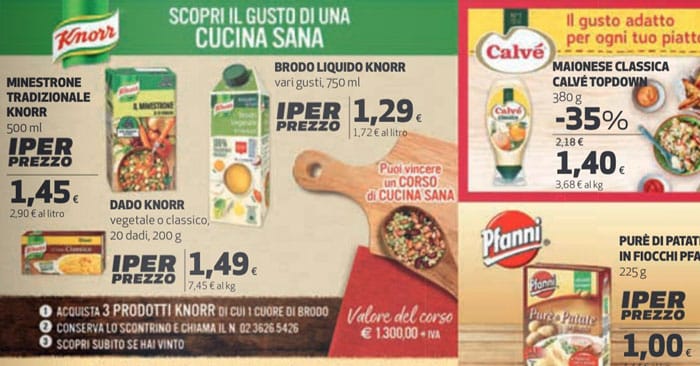 Knorr: corsi di cucina sana