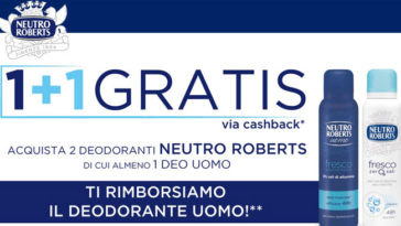 Neutro Roberts: il deodorante che ti premia