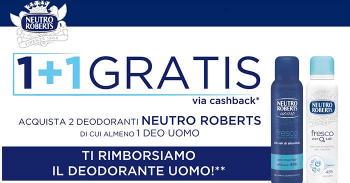 Neutro Roberts: il deodorante che ti premia