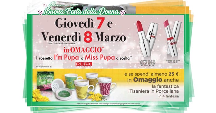 Festa della donna - Omaggi, Offerte, Promozioni e codici sconto